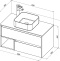 Тумба с раковиной STWORKI Карлстад 90 дуб рошелье, роверелла, с отверстием для смесителя в столешнице 427803 - 8