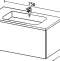 Тумба с раковиной Sanvit Авеню-1 75 белая глянцевая - 3