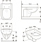 Чаша для унитаза подвесного Geberit Renova Plan 202170000 - 5