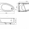248574000 ванна акриловая CORFU ассиметричная правая 160х90 (белый) - 1
