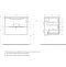 Тумба с раковиной Belbagno Marino 70 темное дерево  - 11