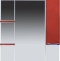 Зеркало Misty Кристи 90 R бордо с подсветкой П-Кри02090-101СвП - 0