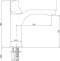 102108986HEX Myra смеситель для раковины 130 без донного клапана - 1