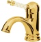 Смеситель для умывальника низкий Boheme Murano золото 281-MR-W - 0
