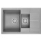 Мойка кухонная Paulmark Feste 77.5 серый матовый PM237850-GRM - 0