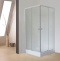 Душевой уголок Royal Bath HP 90x90 с поддоном профиль белый стекло матовое RB90HP-C - 0