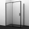 Душевой уголок Wasserkraft Elbe 120x90 профиль черный стекло прозрачное 74P07 - 0