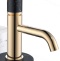 Смеситель для раковины высокий Boheme Stick золото с черным 122-G-MR-BLACK - 0