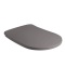 Крышка-сиденье Kerasan Nolita серый матовый/хром, с микролифтом  539189 - 0