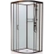 Душевая кабина Frank 100х100 черная стекло прозрачное 400004 - 0