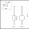 Настенный светодиодный светильник Odeon Light Hightech Stilo 4256/12WL - 2