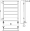 Полотенцесушитель водяной Terminus Контур П6 500*700 с полкой 4660059582474 - 1