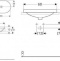 500.730.01.2 Geberit VariForm Раковина встраиваемая в столешницу эллиптической формы, 60х40 см, без отв. под смеситель, без отв. перелива - 1
