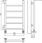 Полотенцесушитель водяной Terminus Контур П6 400*700 с полкой 4660059582467 - 1