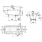 Стальная ванна Kaldewei Advantage Saniform Plus 362-1 160x70 111700010001 - 3