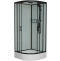 Душевая кабина Frank 90х90 черная стекло прозрачное 139009 - 0
