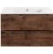 Тумба под раковину Vincea Mia Slim 80 темное дерево VMC-2MC800S1RW - 0