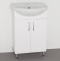 Тумба с раковиной Style Line Эко Стандарт №9 55 белая - 0