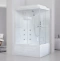 Душевая кабина Royal Bath BP 100х80 L с гидромассажем профиль белый стекло прозрачное RB8100BP2-T-L - 1