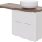 Тумба с раковиной STWORKI Берген 60 белая с темной столешницей 122, Moon 1, L 549683 - 5