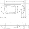 Акриловая ванна Riho Bathtubs Lazy 180x80 R B082001005 - 3