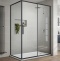 Душевой уголок Vincea Slim-U 120х90 черный стекло прозрачное VSR-2SU9012CLB - 0