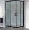Душевой уголок Royal Bath HPD 120х90 профиль черный стекло матовое RB9120HPD-C-BL - 0