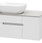 Тумба под раковину Misty Роял 80 белая матовая П-Роя-01080-011П2Я - 0