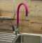Смеситель для кухни Rav Slezak Amur с гибким изливом хром - розовый AM719.5/10R - 4