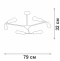 Люстра на штанге Vitaluce V3025 V3025-1/6PL - 1