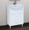 Тумба с раковиной Bellezza Уют 60 с нижним ящиком белая - 0