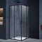 Душевой уголок Vincea Alpha 90x90 профиль черный стекло прозрачное VSS-3AL900CLB - 0