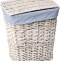 Корзина для белья Wasserkraft Lippe WB-450-S белая, малая - 0
