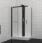 Душевая кабина Black&White Galaxy 80х110 черная матовая 8708000 - 1