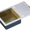 Мойка кухонная Zorg Inox Glass GL-7851-WHITE-BRONZE белое стекло - 0