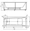 Акриловая ванна Aquatek Либра 150x70 см LIB150N-0000002, белый - 1