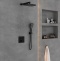 Душевой комплект Vincea с термостатом черный матовый VSFW-4211MB - 2