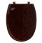 Сиденье для унитаза Simas LONDRA темное дерево с системой микролифт LO009S Oro - 0