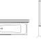 Шторка на ванну Ravak PVS1-80 Transparent, профиль сатин 79840U00Z1 - 2