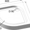 Поддон для душа BelBagno Tray 80х80 R550 TRAY-BB-R-80-550-15-W - 6