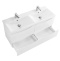 Тумба под раковину BelBagno Marino-Cer 120 с двумя чашами белый  MARINO-CER-1200-4C-SO-2-BL-P - 1