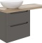 Тумба с раковиной STWORKI Берген 60 серая со светлой столешницей 122, Moduo 55 Leaf, R 549664 - 6