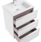 THE GAP Модуль д/раковины 600 мм, 3 ящика, белый глянец 857552806 - 2