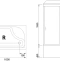 Душевая кабина Royal Bath 100x80 R стекло матовое задняя стенка белая RB8100BP5-WC-R - 3