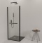 Душевая стенка RGW Z-060-1-B 80x185 профиль чёрный стекло прозрачное 352206108-14 - 0