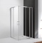 Душевой уголок Cezares Molveno 130х100 хром стекло прозрачное MOLVENO-AH-21-100+30-C-Cr-IV - 0