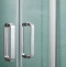 AQ ARI KV 09020CH Душевой уголок квадратный, двери раздвижные 900x900x2000 профиль хром, стекло прозрачное - 7