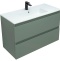 Тумба под раковину Allen Brau Eclipse 100 серо - зеленый матовый 1.E1003.CGM - 3