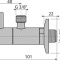 Вентиль угловой с фильтром 12х38, ARV001, бронза ARV001-ANTIC - 1