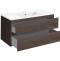 Тумба под раковину Vincea Gio 100 темное дерево VMC-2G100RO - 1
